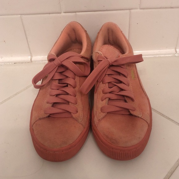 Puma Pink Suede Sneakers - Picture 2 of 2